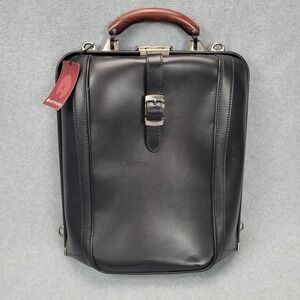 Artphere Dulles‎ Touch Legionnaire Leather Backpack Briefcase Black NWT READ